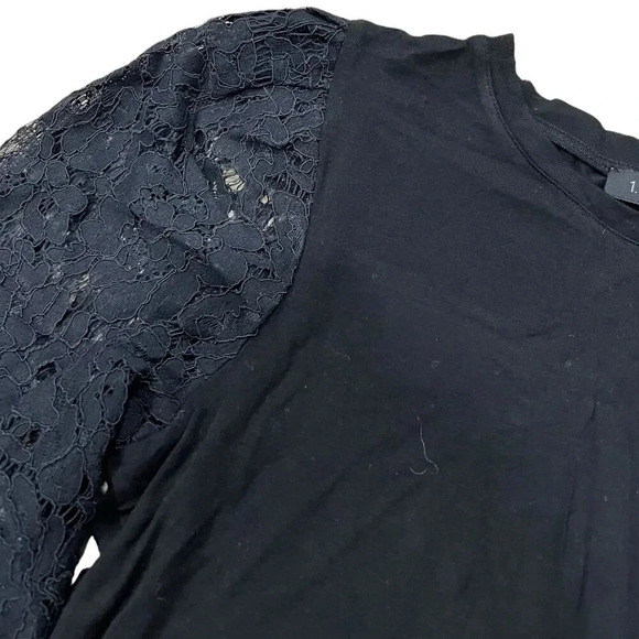 1. State Rich Black Lace Sleeve Jumper S - Picture 2 of 5